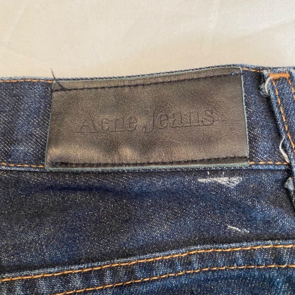 ACNE JEANS Mens Dark Blue Jeans Sz 32 - Picture 3 of 12